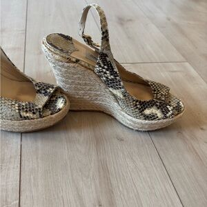 Snake print Jimmy Choo Espadrilles!